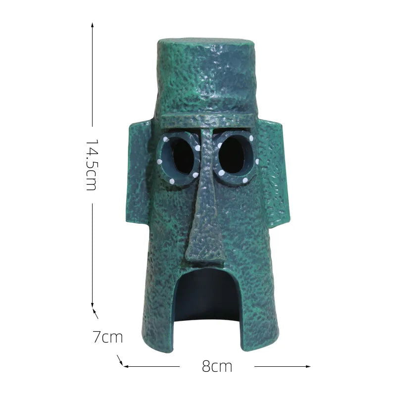 Anime Spongebobs Action Figures Cartoon Mini Dolls Fish Tank Decoration Landscaping Aquarium Accessories Boys Birthday Gifts - Slobuy
