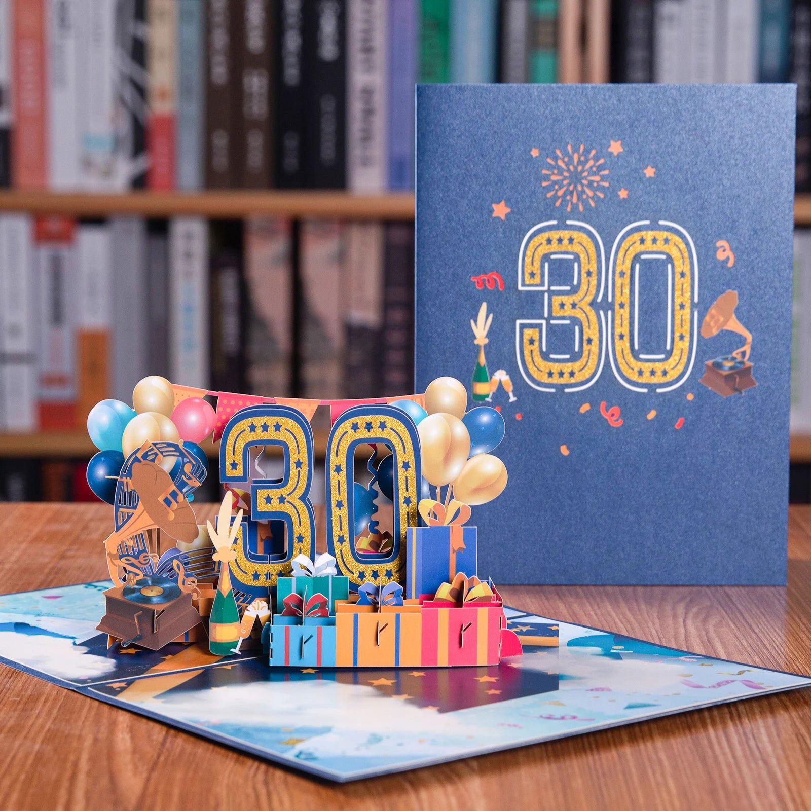 Anniversary Card, Pop Up 1st 18th 21th Birthday Card, Anniversary Number Greeting Cards for Wedding Wife Husband Girlfriend - Slobuy