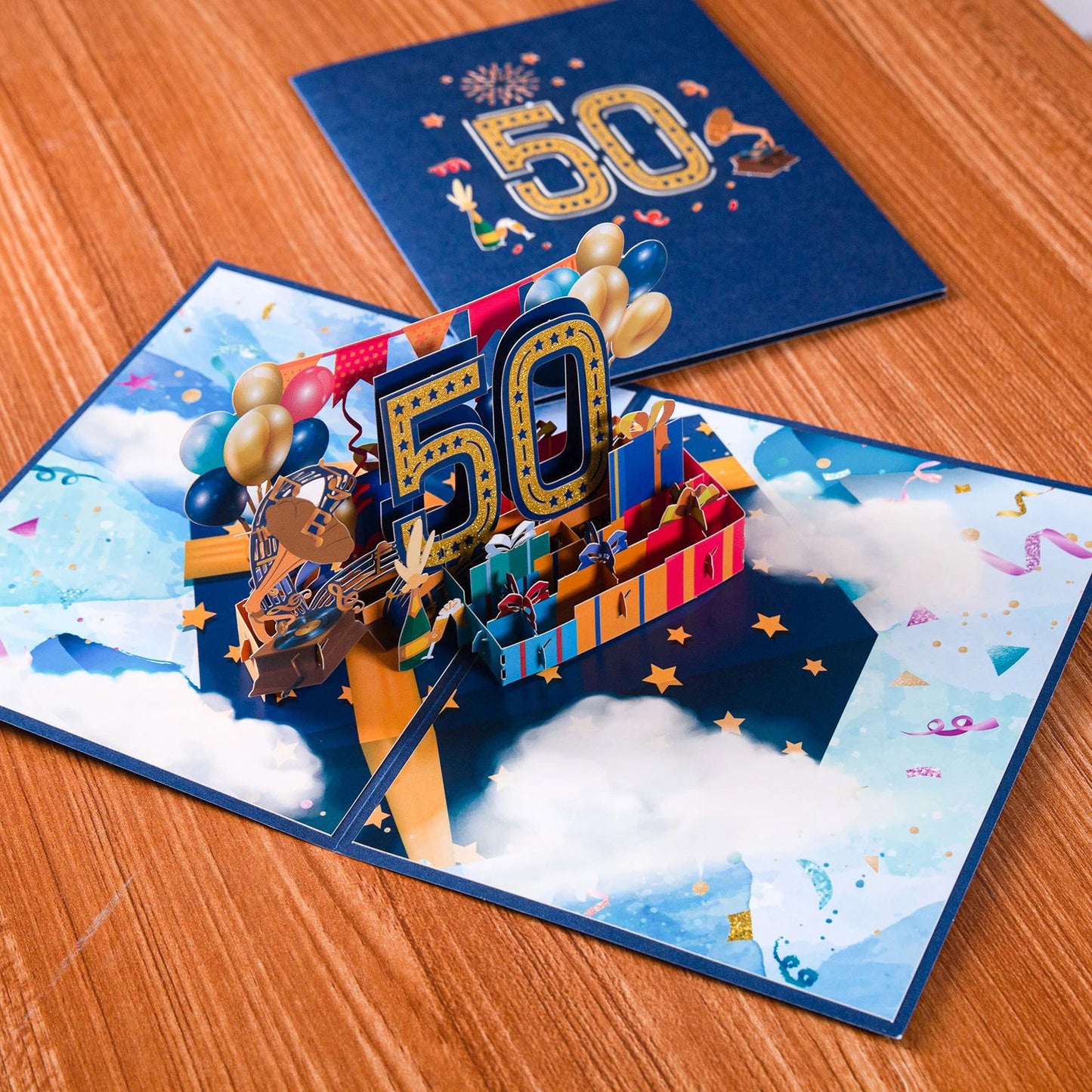 Anniversary Card, Pop Up 1st 18th 21th Birthday Card, Anniversary Number Greeting Cards for Wedding Wife Husband Girlfriend - Slobuy