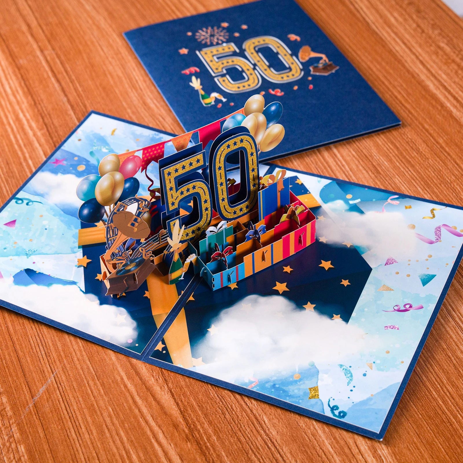 Anniversary Card, Pop Up 1st 18th 21th Birthday Card, Anniversary Number Greeting Cards for Wedding Wife Husband Girlfriend - Slobuy