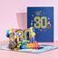 Anniversary Card, Pop Up 1st 18th 21th Birthday Card, Anniversary Number Greeting Cards for Wedding Wife Husband Girlfriend - Slobuy