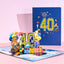 Anniversary Card, Pop Up 1st 18th 21th Birthday Card, Anniversary Number Greeting Cards for Wedding Wife Husband Girlfriend - Slobuy