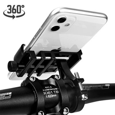 Anti Slip Aluminum Bicycle Stand Mobile Phone Stand Motorcycle Handle Stand Bicycle Accessories Navigation Stand - Slobuy