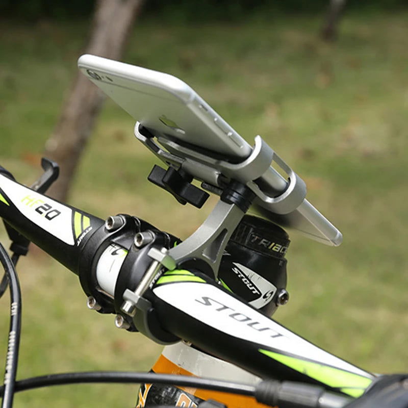 Anti Slip Aluminum Bicycle Stand Mobile Phone Stand Motorcycle Handle Stand Bicycle Accessories Navigation Stand - Slobuy