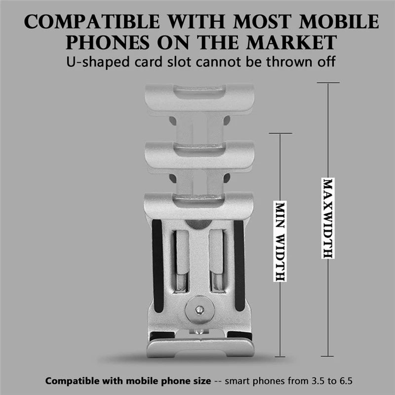 Anti Slip Aluminum Bicycle Stand Mobile Phone Stand Motorcycle Handle Stand Bicycle Accessories Navigation Stand - Slobuy