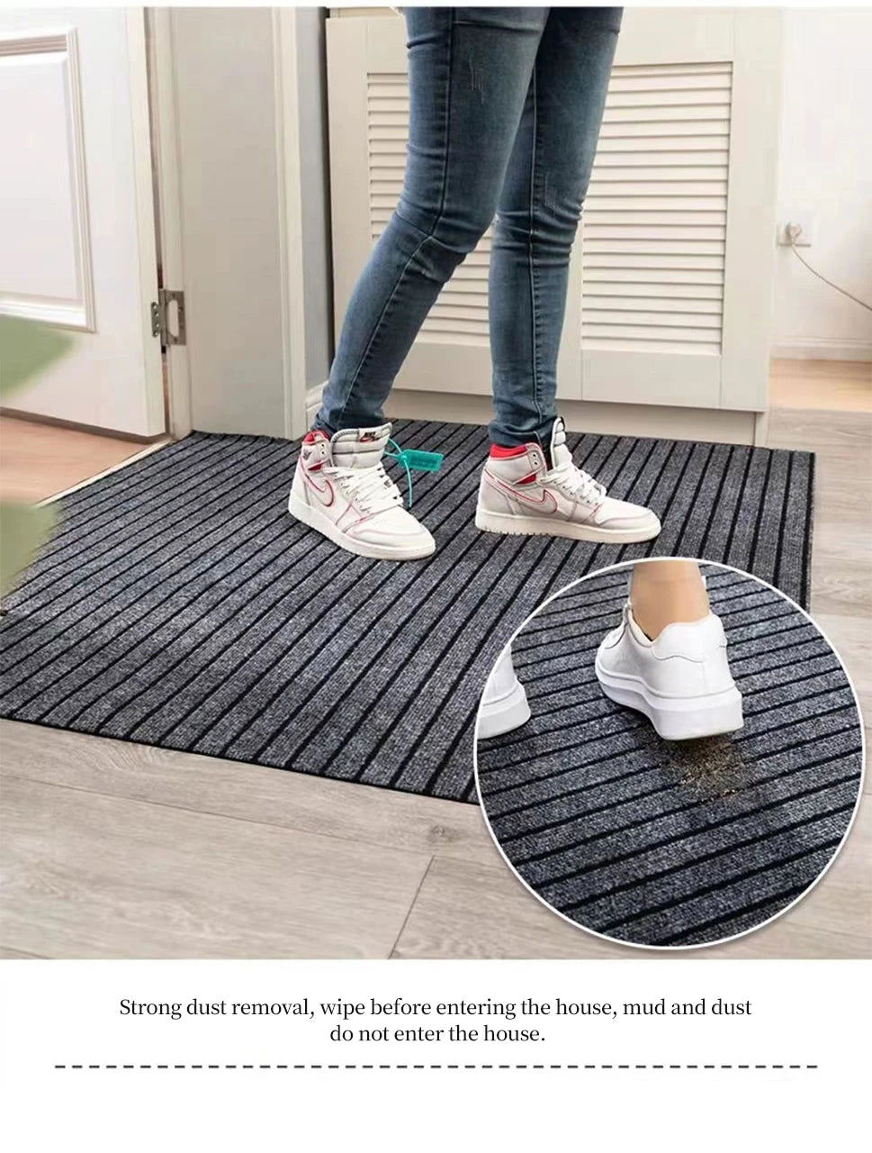 Anti Slip Kitchen Mat Floor Carpet Full Coverage DIY Absorb Oil Kitchen Doormat Long Hallway Runner Rug Entrance Easy To Clean - Slobuy