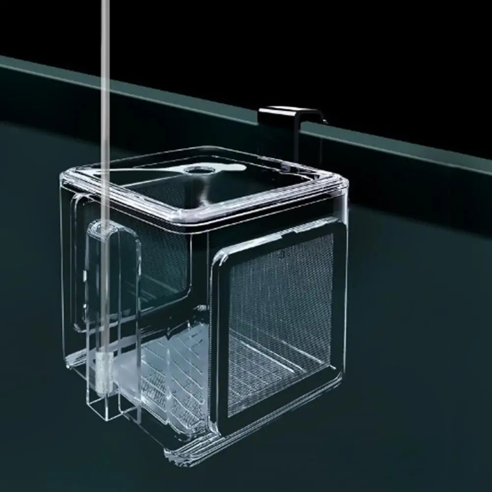 Aquarium Acrylic Fish Tank Breeder Box Isolation Box Detachable Fishbowl Ornamental Incubation Spawning Room Pneumatic Breeding - Slobuy