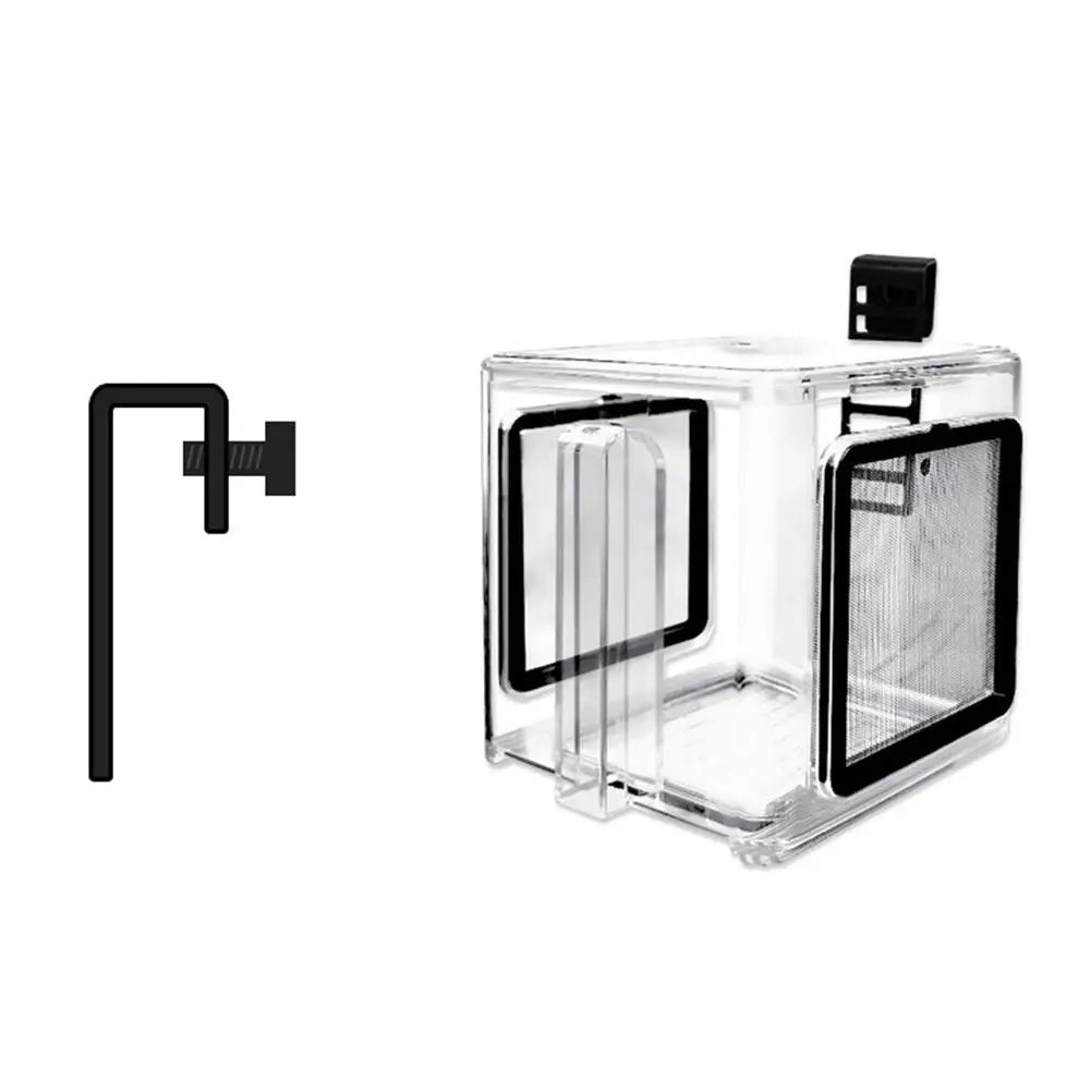 Aquarium Acrylic Fish Tank Breeder Box Isolation Box Detachable Fishbowl Ornamental Incubation Spawning Room Pneumatic Breeding - Slobuy