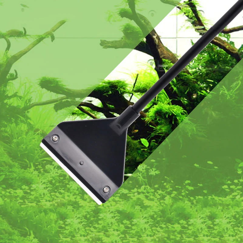Aquarium Algae Remover Aluminum Alloy Stainless Steel Scraper Blade Fish Tank Glass Water Plant Grass Cleaning Tools Accessories - Slobuy