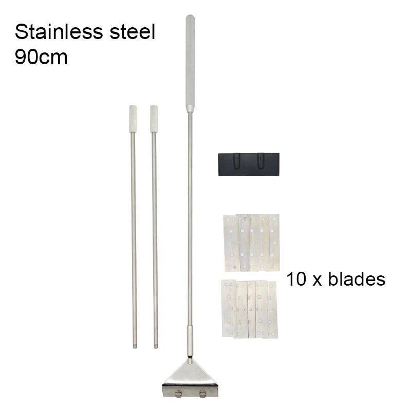 Aquarium Algae Remover Aluminum Alloy Stainless Steel Scraper Blade Fish Tank Glass Water Plant Grass Cleaning Tools Accessories - Slobuy