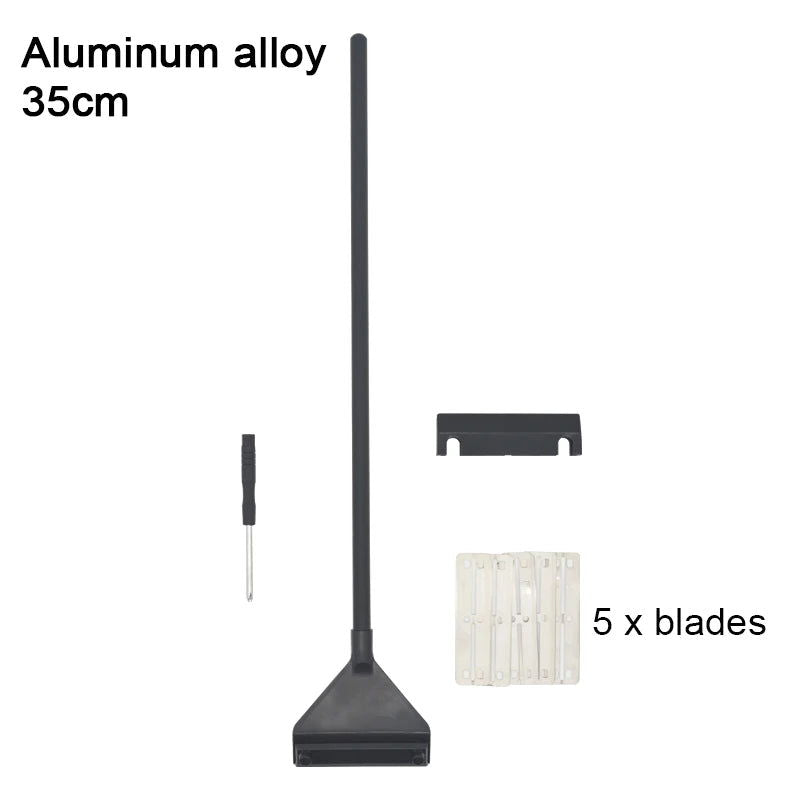 Aquarium Algae Remover Aluminum Alloy Stainless Steel Scraper Blade Fish Tank Glass Water Plant Grass Cleaning Tools Accessories - Slobuy