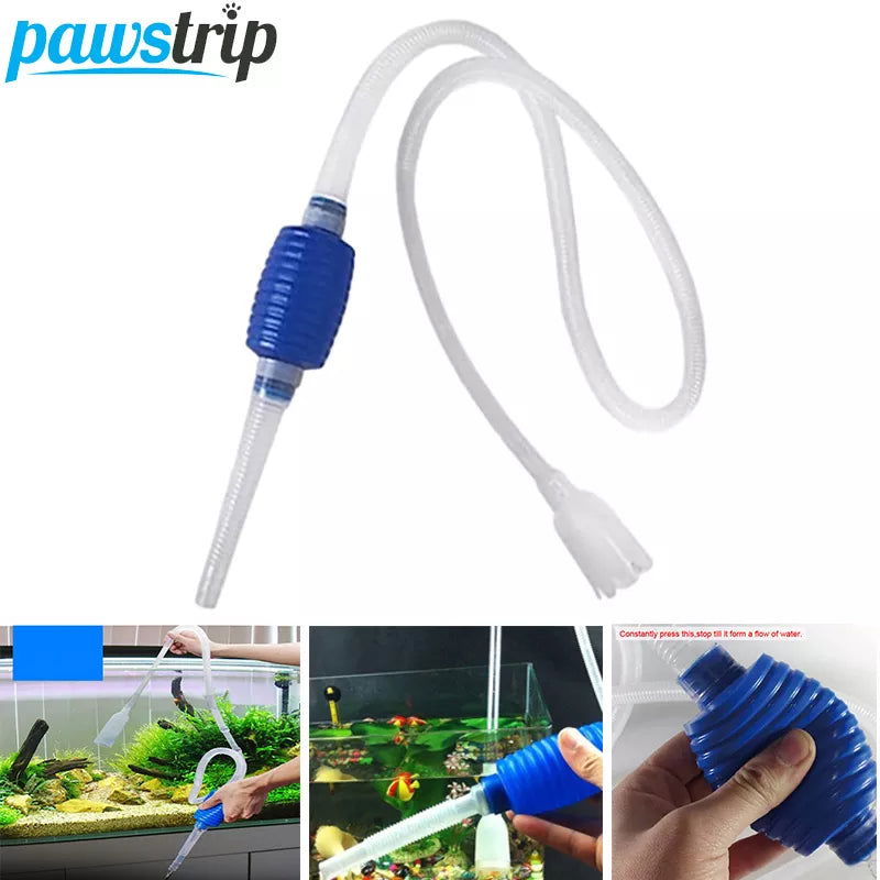 Aquarium Fish Tank Vacuum Water Change Siphon Gravel Suction Pipe Filter Fr Fish Tank Vacuum Water Change Pump Tools Filters - Slobuy