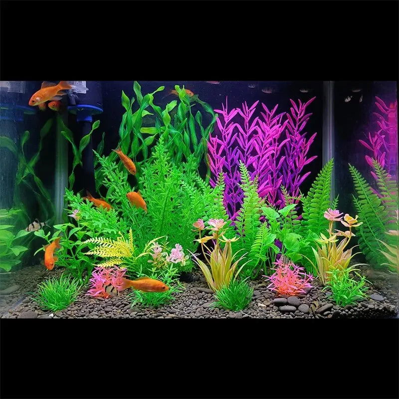 Aquarium Plants Artificial Fish Tank Tree Plant Landscaping Decorations Ornaments Park Pond Water Weeds Decor Accessories - Slobuy