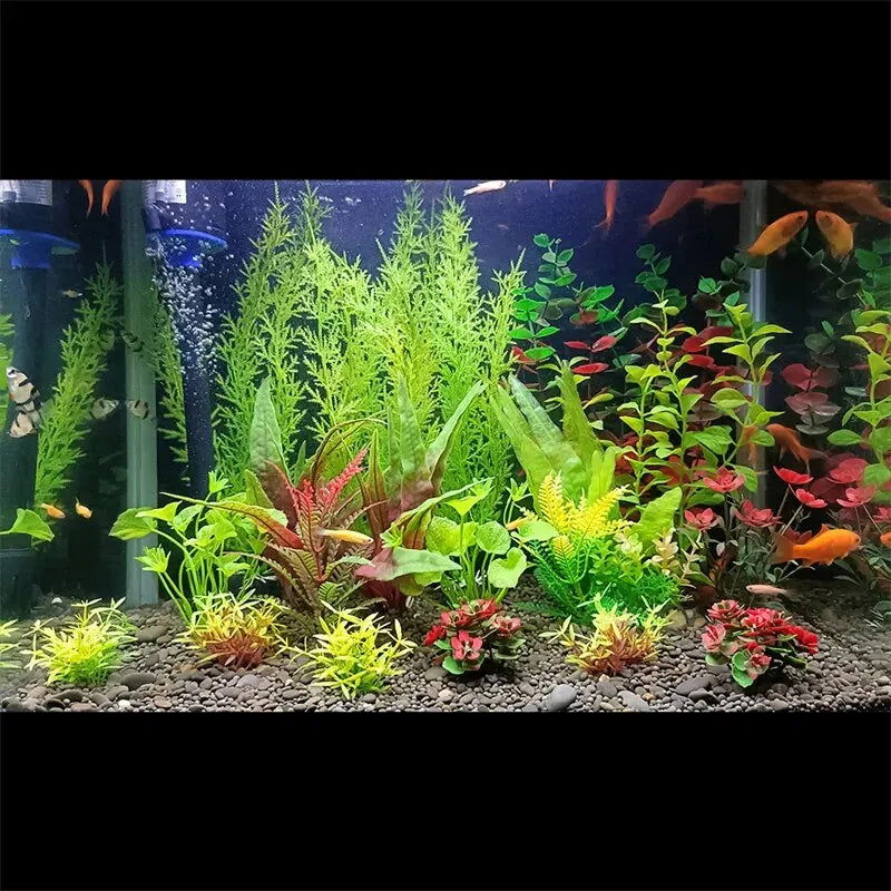 Aquarium Plants Artificial Fish Tank Tree Plant Landscaping Decorations Ornaments Park Pond Water Weeds Decor Accessories - Slobuy