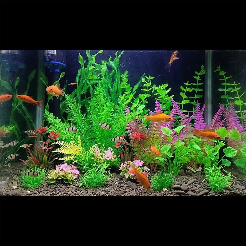 Aquarium Plants Artificial Fish Tank Tree Plant Landscaping Decorations Ornaments Park Pond Water Weeds Decor Accessories - Slobuy
