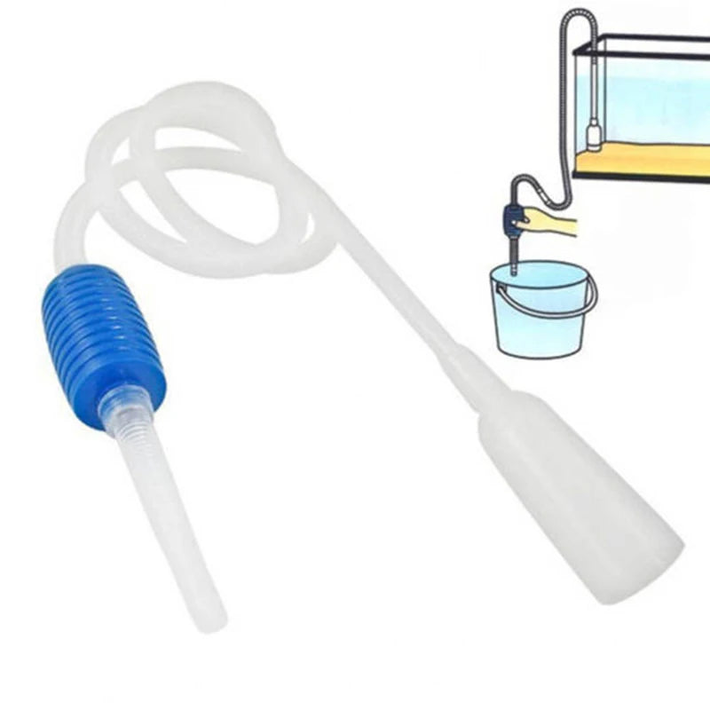Aquarium Siphon Fish Tank Syphon Vacuum Cleaner Pump Acuario Accessories Semi-automatic Water Change Changer Gravel Water Filter - Slobuy