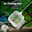Aquarium Square Fishing Net With Suction Cup Extendable Long Handle Fishing Gear For Catching Fish Shrimp Tank Clean Accessories - Slobuy