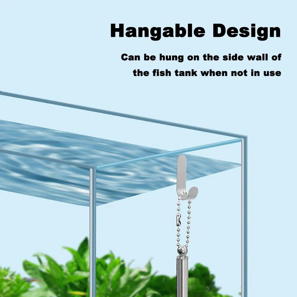 Aquarium Square Fishing Net With Suction Cup Extendable Long Handle Fishing Gear For Catching Fish Shrimp Tank Clean Accessories - Slobuy