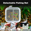 Aquarium Square Fishing Net With Suction Cup Extendable Long Handle Fishing Gear For Catching Fish Shrimp Tank Clean Accessories - Slobuy