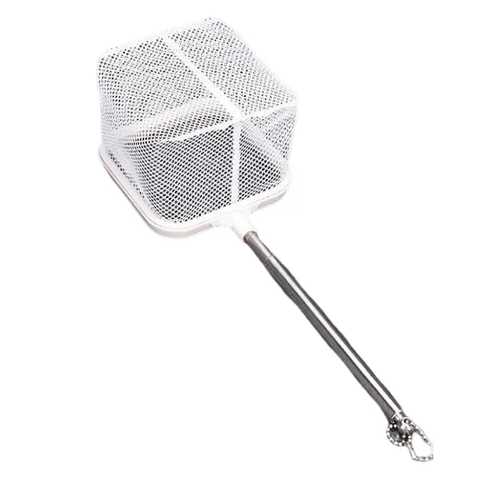 Aquarium Square Fishing Net With Suction Cup Extendable Long Handle Fishing Gear For Catching Fish Shrimp Tank Clean Accessories - Slobuy