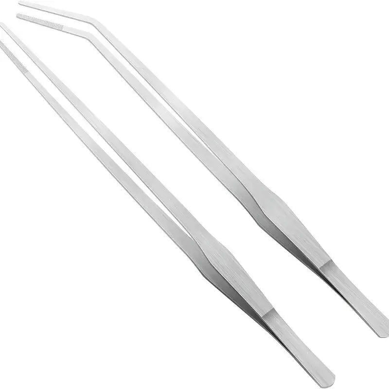 Aquarium Tweezers Straight Elbow Coral Water Grass Clip Pet Shrimp Reef Tweezers Fish Tank Cleaning Tools Aquarium Accessories - Slobuy
