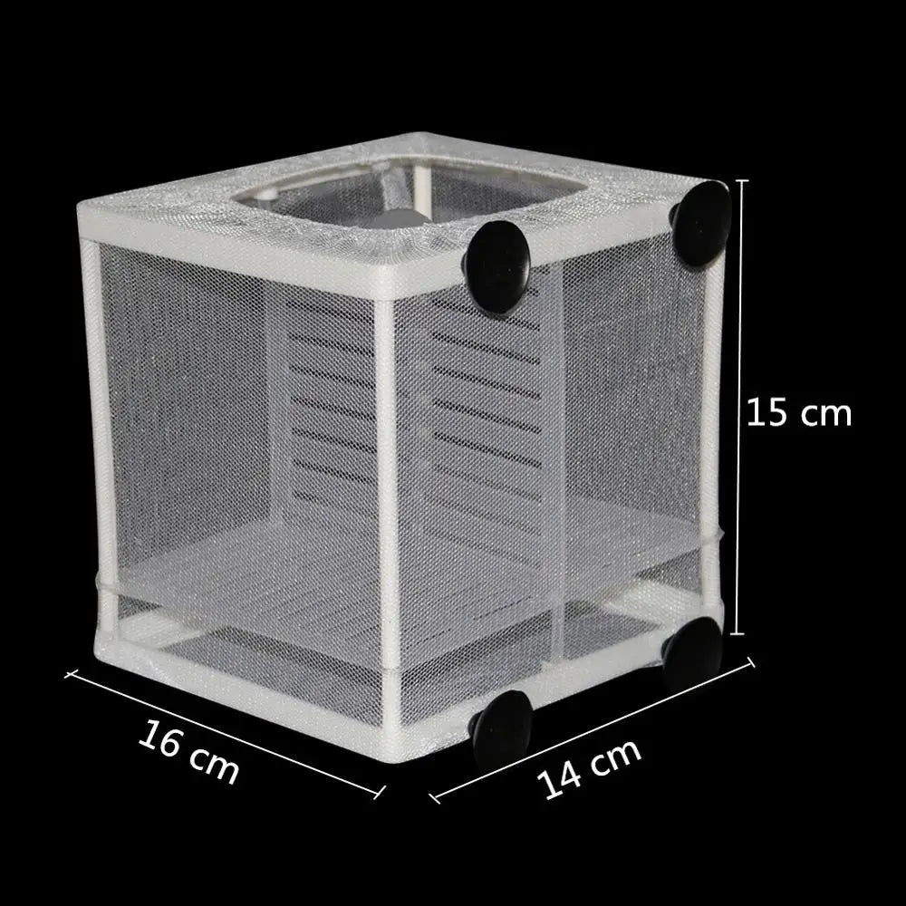 Aquarium Water Isolation Network Hanging Fish Breeding Breeding Isolation Box Aquarium Fish Tank Accessory Two Size Optional 1Pc - Slobuy