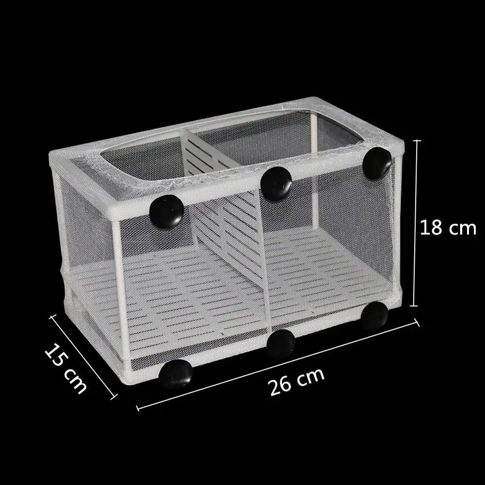Aquarium Water Isolation Network Hanging Fish Breeding Breeding Isolation Box Aquarium Fish Tank Accessory Two Size Optional 1Pc - Slobuy