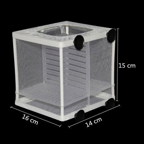 Aquarium Water Isolation Network Hanging Fish Breeding Breeding Isolation Box Aquarium Fish Tank Accessory Two Size Optional 1Pc - Slobuy