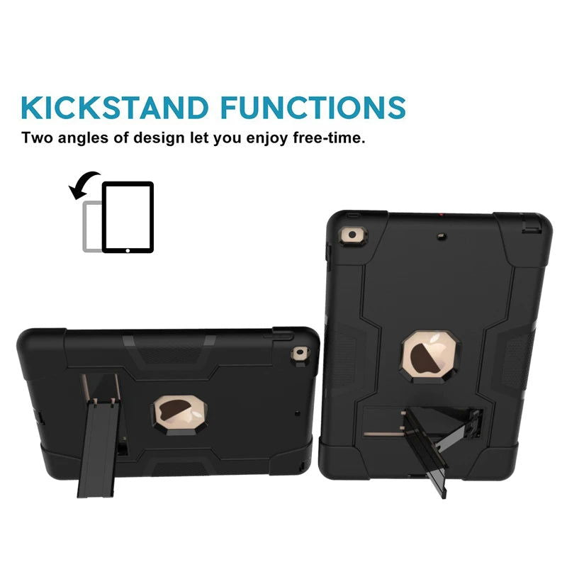 Armor Stand Shockproof Kids Tablet Case for IPad Air 10.2 10.5 11 12.9 Inch 2021 I Pad Pro 9.7 Mini 6 5 4 3 2 7th 8th 9th Cover - Slobuy