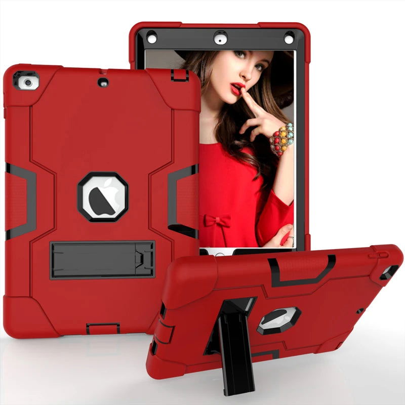 Armor Stand Shockproof Kids Tablet Case for IPad Air 10.2 10.5 11 12.9 Inch 2021 I Pad Pro 9.7 Mini 6 5 4 3 2 7th 8th 9th Cover - Slobuy