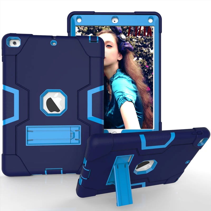 Armor Stand Shockproof Kids Tablet Case for IPad Air 10.2 10.5 11 12.9 Inch 2021 I Pad Pro 9.7 Mini 6 5 4 3 2 7th 8th 9th Cover - Slobuy