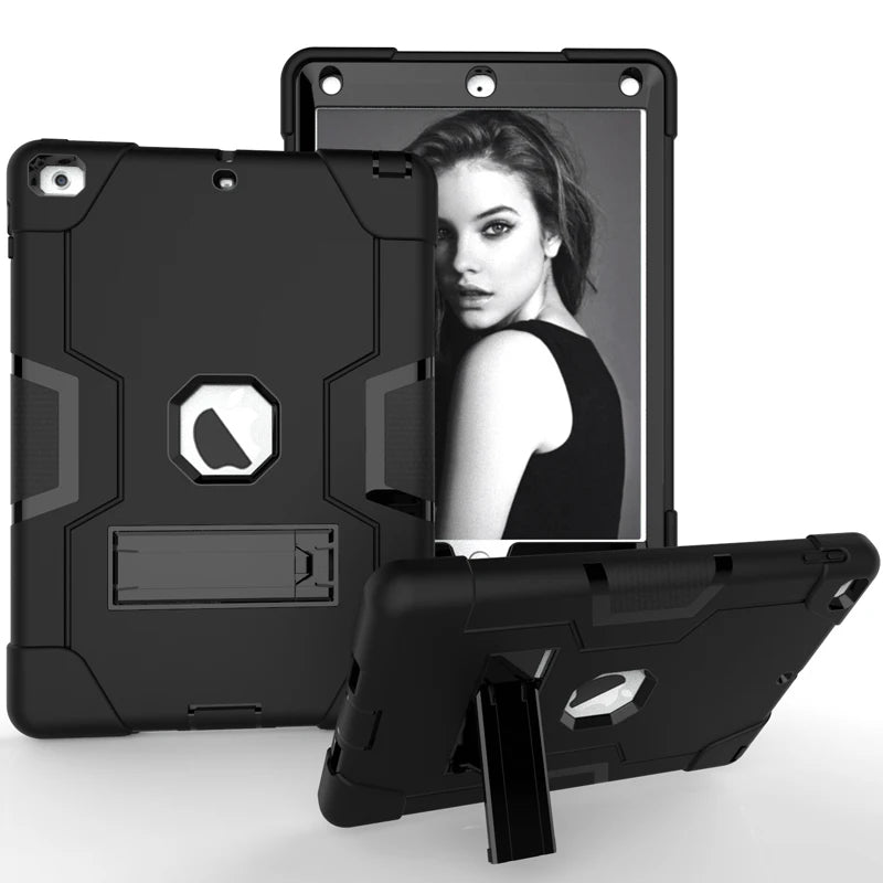 Armor Stand Shockproof Kids Tablet Case for IPad Air 10.2 10.5 11 12.9 Inch 2021 I Pad Pro 9.7 Mini 6 5 4 3 2 7th 8th 9th Cover - Slobuy