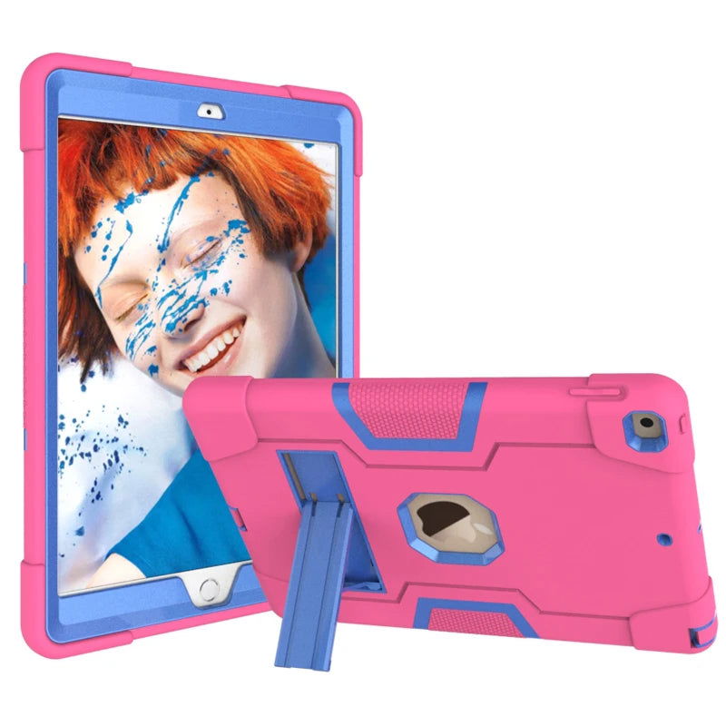 Armor Stand Shockproof Kids Tablet Case for IPad Air 10.2 10.5 11 12.9 Inch 2021 I Pad Pro 9.7 Mini 6 5 4 3 2 7th 8th 9th Cover - Slobuy