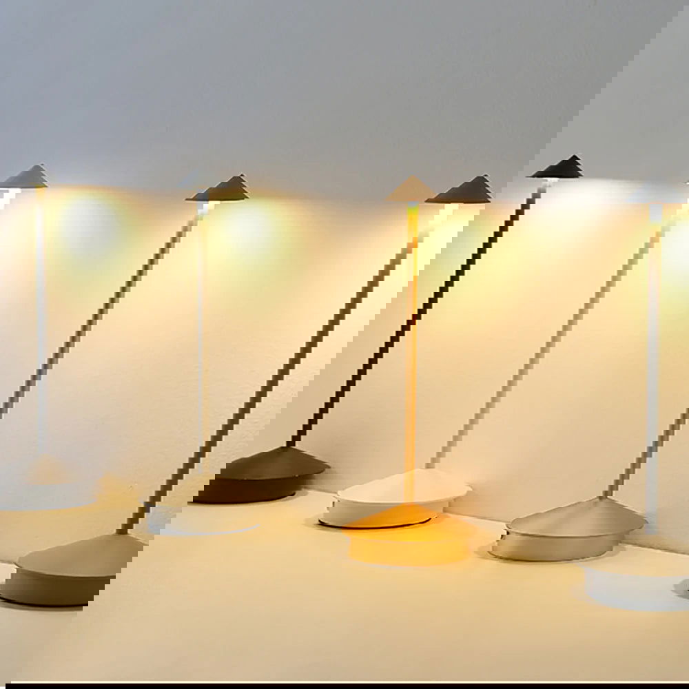 Arrow table lamp LED rechargeable table lamp portable all aluminum bedside lamp restaurant bar atmosphere night lamp - Slobuy
