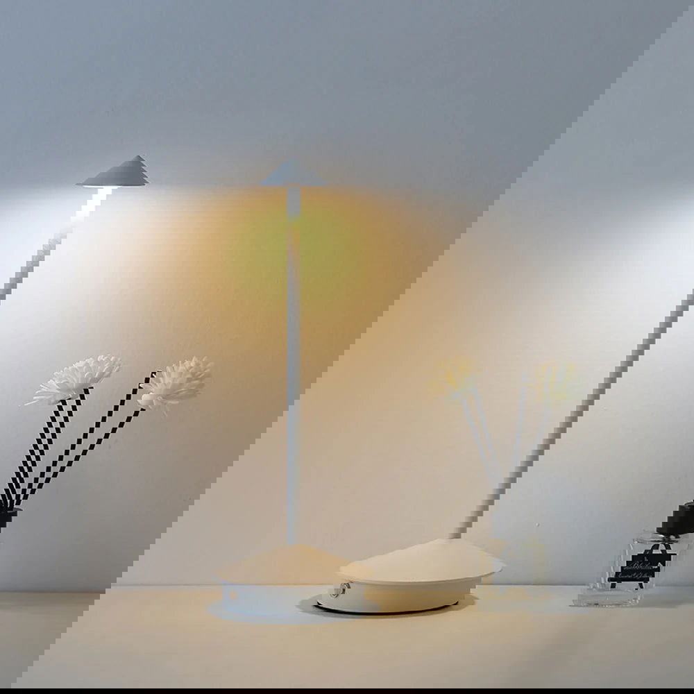 Arrow table lamp LED rechargeable table lamp portable all aluminum bedside lamp restaurant bar atmosphere night lamp - Slobuy