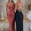 Articat Satin Backless Lace Up Mermaid Slip Dress Women Sweetheart Neck Sexy Slim Bodycon Dresses Elegant Silk Gown Partywear - Slobuy