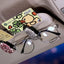 Artificial Diamond Glasses Holders Car Sun Visor Sunglasses Eyeglasses Mount With Ticket Card Clip Car Interior Accessories - Slobuy