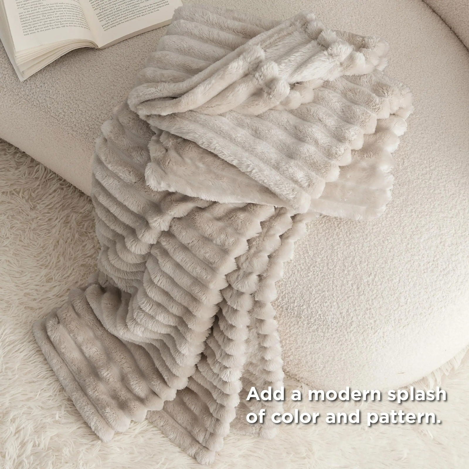 Artificial Rabbit Plush Autumn Warm Bed Blanket Soft Coral Plush Sofa Blanket Comfortable Thickened Bed Blanket - Slobuy