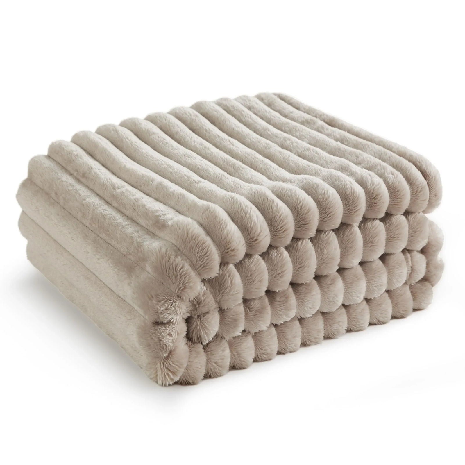 Artificial Rabbit Plush Autumn Warm Bed Blanket Soft Coral Plush Sofa Blanket Comfortable Thickened Bed Blanket - Slobuy