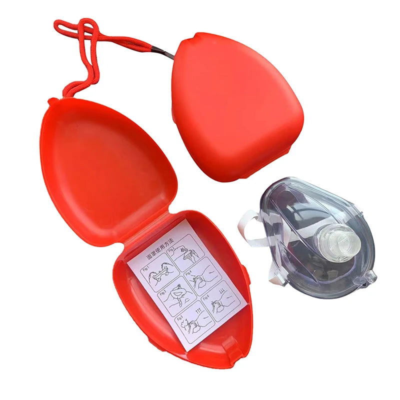Artificial Respiration One-Way Breathing Valve Mask First Aid CPR Training Breathing Mask Protect Rescuers Mask Accessories - Slobuy
