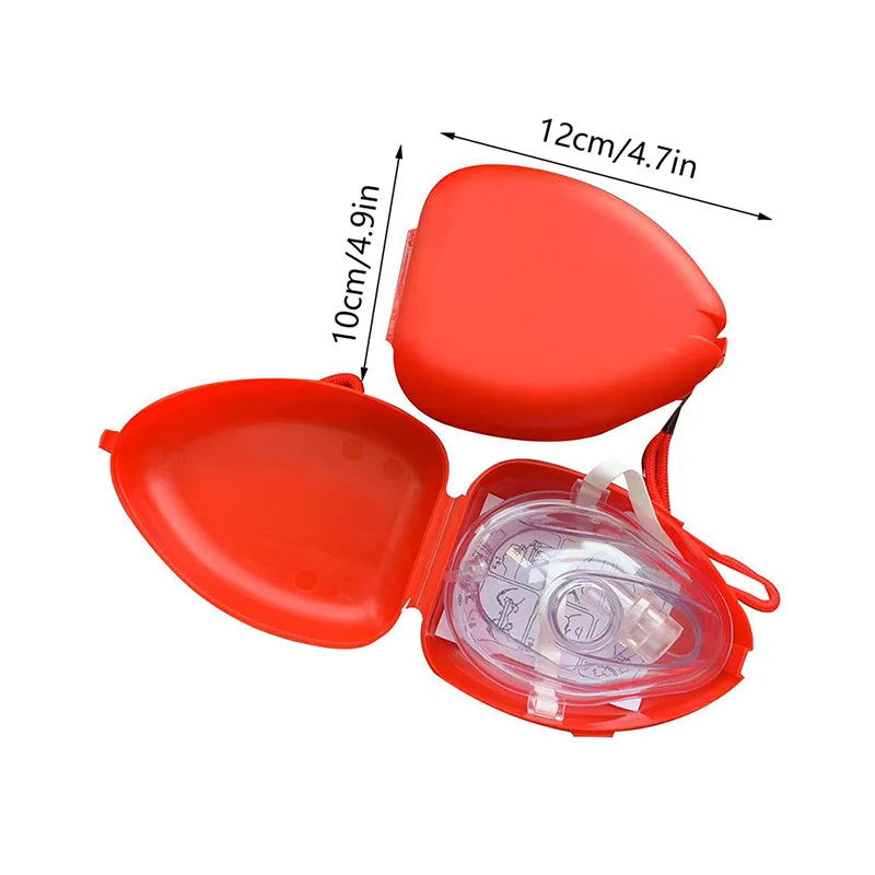 Artificial Respiration One-Way Breathing Valve Mask First Aid CPR Training Breathing Mask Protect Rescuers Mask Accessories - Slobuy