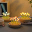 Artificial Tulip Flower Night Light Handmade DIY Bedside Lamp LED Night Lamp Bedroom Decor Christmas Birthday Gifts Table Lamp - Slobuy