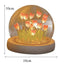 Artificial Tulip Flower Night Light Handmade DIY Bedside Lamp LED Night Lamp Bedroom Decor Christmas Birthday Gifts Table Lamp - Slobuy