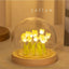 Artificial Tulip Flower Night Light Handmade DIY Bedside Lamp LED Night Lamp Bedroom Decor Christmas Birthday Gifts Table Lamp - Slobuy