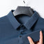 Asian Sizes Golf shirt Summer New Men's Lop-up Hollow Short-sleeved Polo Shirt Ice Silk - Slobuy