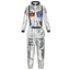 Astronaut Costume Adult Silver Spaceman Costume Plus Size  Women Space Suit Party Dress up Costume  Astronaut Suit Adults White - Slobuy