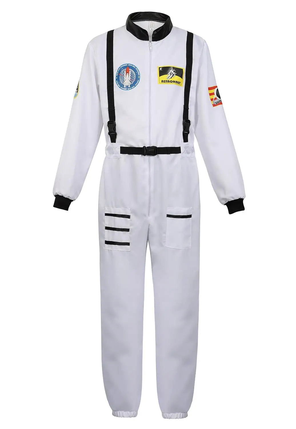 Astronaut Costume Adult Silver Spaceman Costume Plus Size  Women Space Suit Party Dress up Costume  Astronaut Suit Adults White - Slobuy