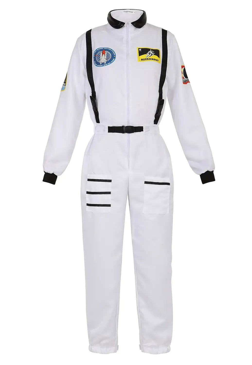 Astronaut Costume Adult Silver Spaceman Costume Plus Size  Women Space Suit Party Dress up Costume  Astronaut Suit Adults White - Slobuy