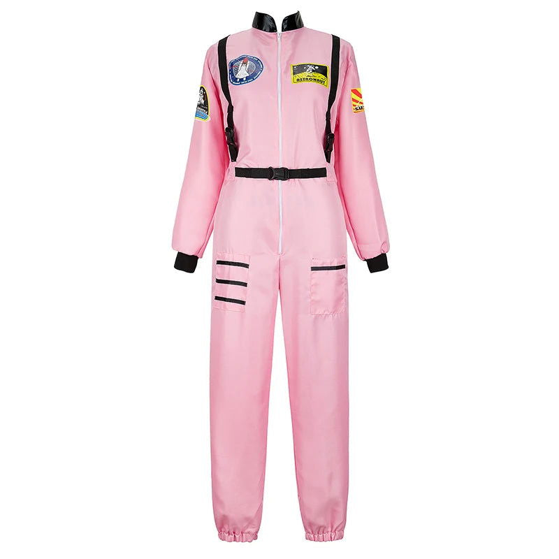 Astronaut Costume Adult Silver Spaceman Costume Plus Size  Women Space Suit Party Dress up Costume  Astronaut Suit Adults White - Slobuy