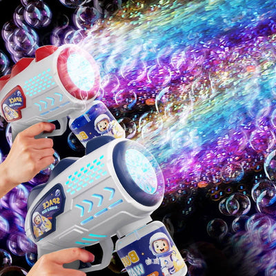 Astronaut Electric Bubble Gun Kids Toy Bubbles Machine Automatic Soap Blower with Light Summer Outdoor Party Games Children Gift - Slobuy